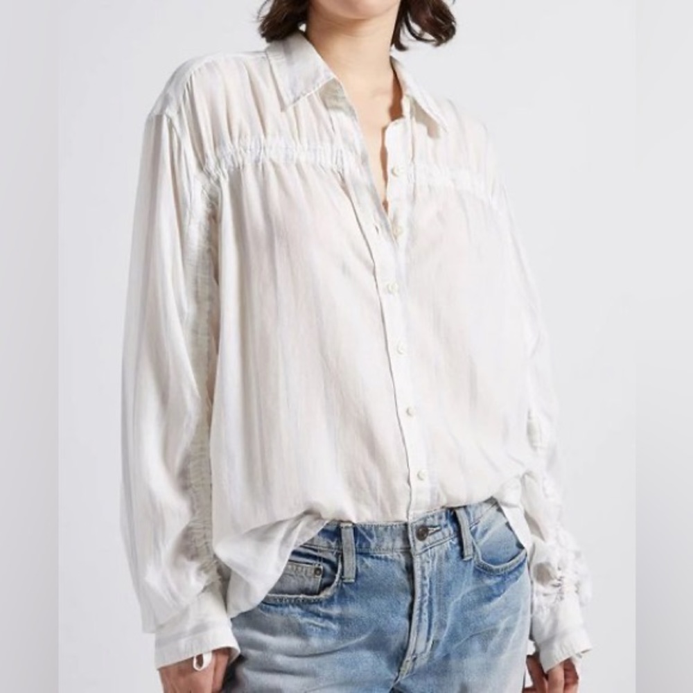 Current Elliott Cinched Girlfriend Button Up - image 1